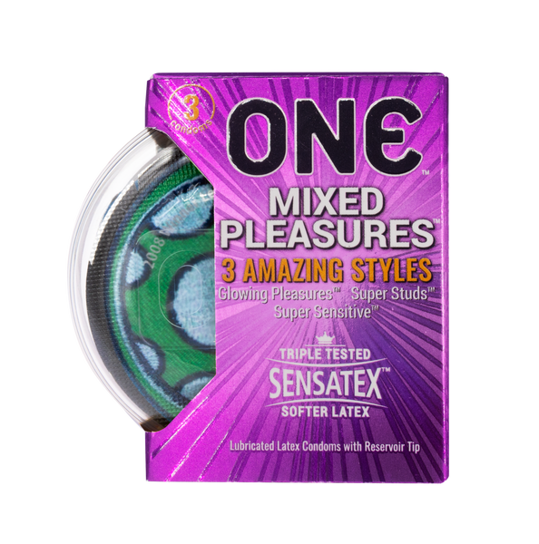 Mixed Pleasures Condom 3-Pack